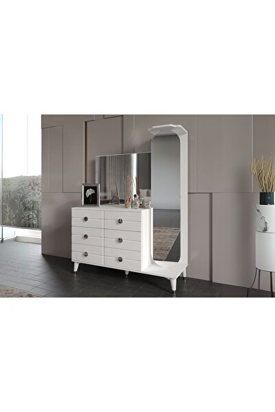 Doressa Home City White Boy Aynalı Şifonyer