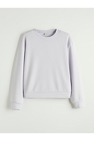 LC Waikiki LCW Kids guler rotund Hanorac cu atingere moale pentru fete tricou