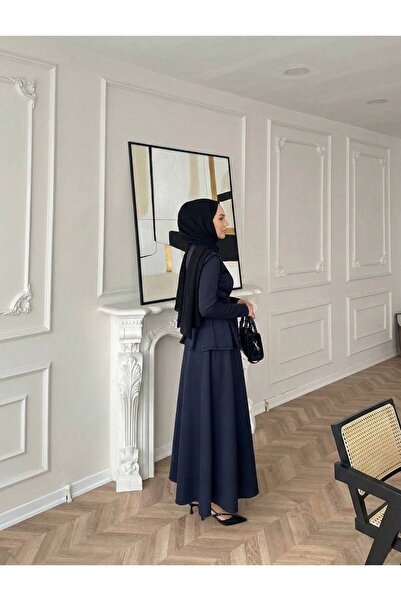 TrendParis Tie-Up Modern Cut Scuba Skirt Suit