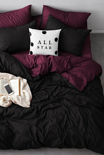 Always Set de lenjerie de pat dublu cu cearșaf elastic, utilizabil pe ambele ...