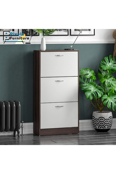 PixelsFurniture Pixel Furniture Flip-Top Shoe Cabinet with Space-Saving Desig...