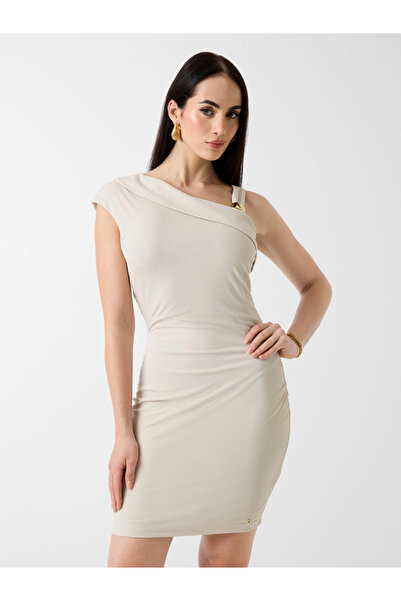 Guess Brigitte Mini Women's Cream Dress W6Gk23K3017-A115