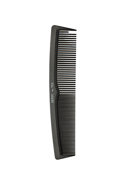 DEPOT Accesorii nr. 702 Carbon, pieptene din plastic pentru păr, negru