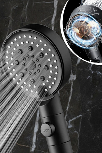 KHAKMA Turbo Pervaneli 5 Fonksiyonlu Masaj Etkili Duş Başlığı