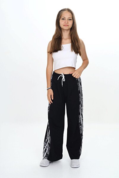 HayKids Girl's Comfortable and Stylish Side Patterned Jogger Pants Pants - G1...