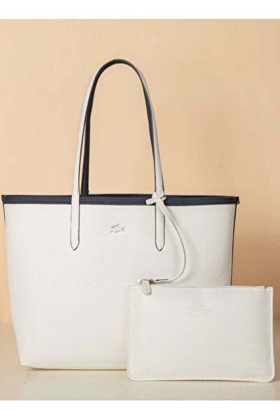 C0SQU Women's Reversible Tote Bag Navy/White