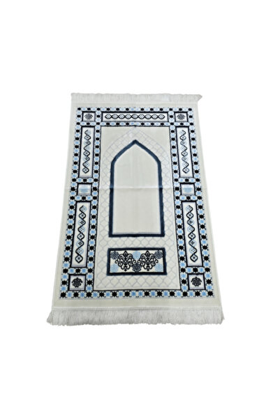 REVE سجادة صلاة إسلامية مخملية فاخرة من ميغان، مقاس 70 × 110 سم