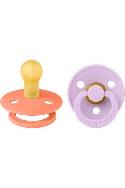 Bibs Colour 2 Pack Latex S1 Papaya/Violet Sky