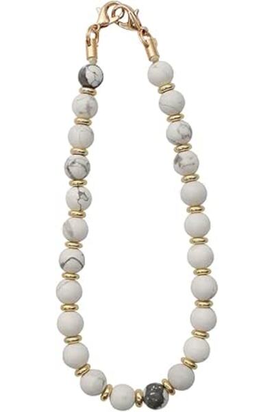 Dedux Lant telefon P-erlen, Pandantiv telefon, Lant scurt, Perle vintage, Cha...