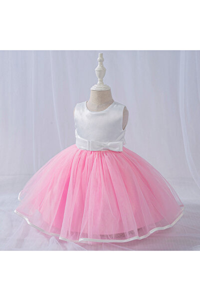 kizu Elegant Pink Dress for Girls 3-6 Months