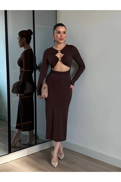 ROUPAS COLLECTİON Dekolteli İcon Gece Elbisesi