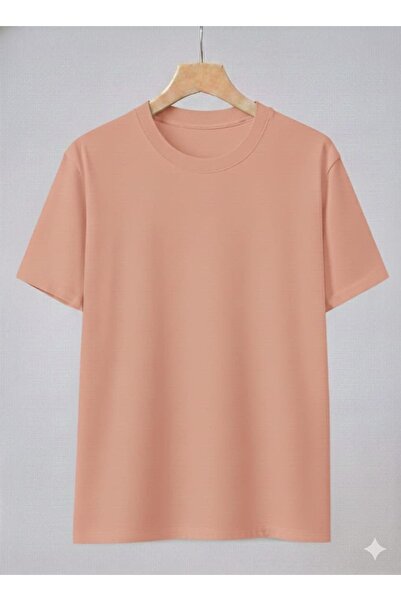 bb butik basic Unisex Ανδρικό - Γυναικείο Βασικό Βαμβακερό Μπλουζάκι με Υφή Τ...