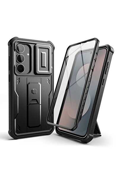 Tech-Protect Kevlar Cam+ Case for Samsung Galaxy S25 FE, Black