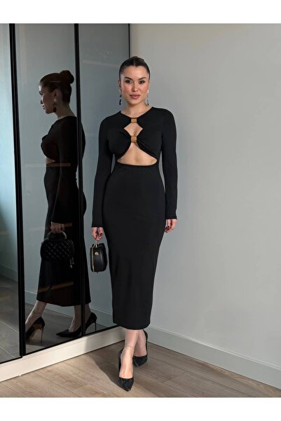 ROUPAS COLLECTİON Dekolteli İcon Gece Elbisesi