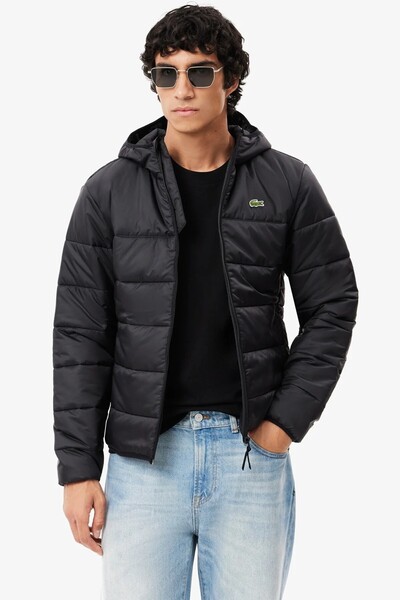 Lacoste Water Repellent Synthetic Fill Jacket Fixed Hooded Water Repellent Me...