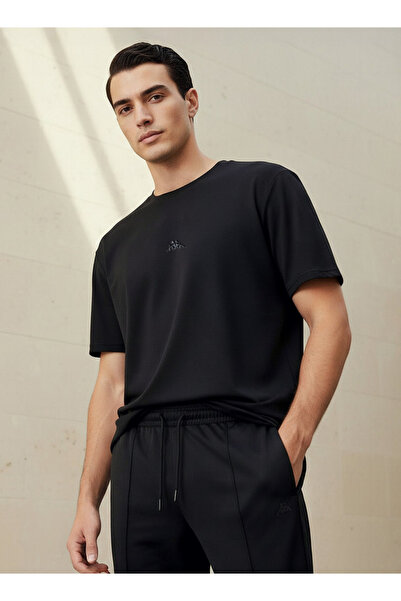 Kappa تيشيرت رجالي من قماش البيكيه المطاطي ثنائي الاتجاه