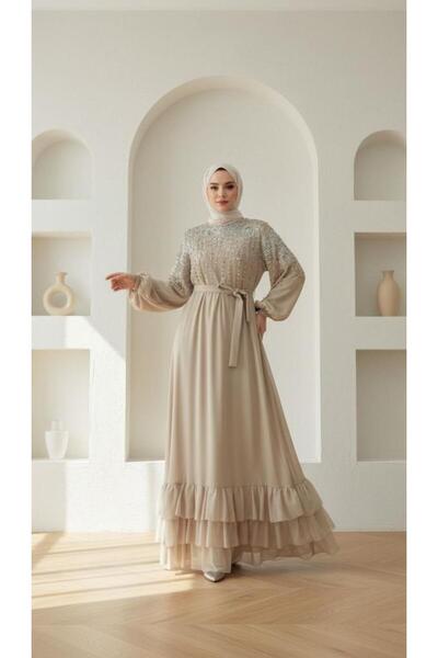 AbiyeSultan Merine İnili Abiye