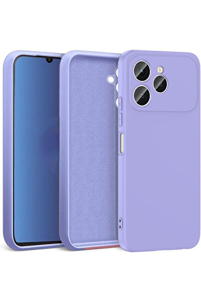 Nezih Case Tecno Spark 40 4G Uyumlu Kamera Korumalı Lansman Kadife İç Yüzeyli...