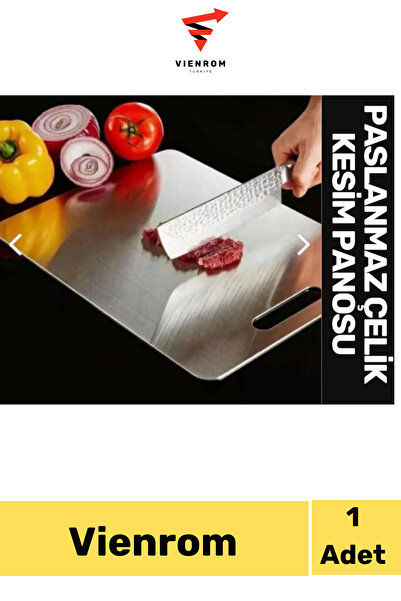 Vienrom # Cutting Board Stainless Steel Vegetable Fruit Meat Cutting Board Hi...