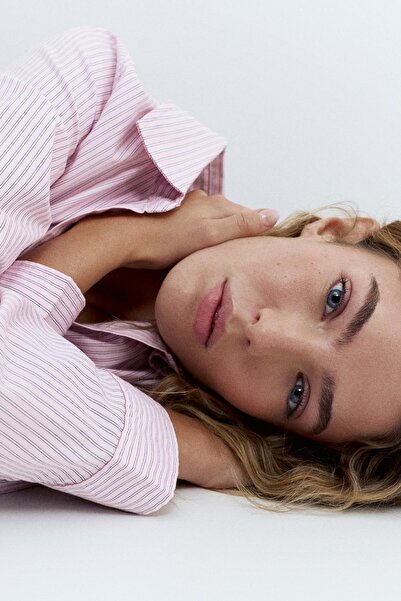 Pull & Bear Pens detaylı dar kesim gömlek