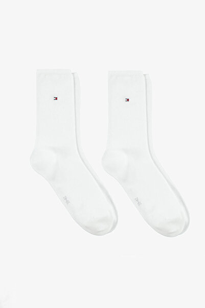Tommy Hilfiger Kadın Casual Çorap 2'li Paket - Beyaz