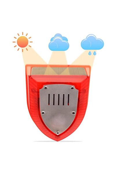 Powermaster Pm-26952 Köpek Silah Sesli Hayvan Kovucu Alarm Cihazı Sadece Gece Çalışır Solar Panelli