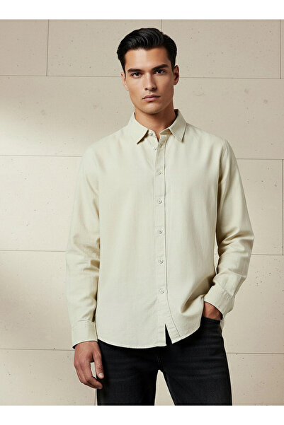 FAV Men Regular Fit Collared Long Sleeve Shirt