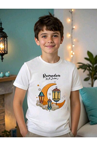 stil x ΠΑΙΔΙΚΟ ΜΠΛΟΥΖΑΚΙ ΑΓΟΡΙΩΝ ΜΕ ΣΤΑΜΠΑ ΡΑΜΑΖΑΝ ΜΠΑΓΙΡΑΜ, 100% ΒΑΜΒΑΚΙ