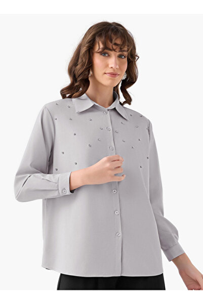 FAV Shirt with Stone Embellishment