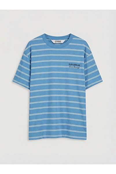 LC Waikiki Lcw Kids Crew Neck Striped Boy T-Shirt