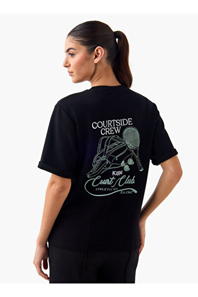 Kappa تيشيرت نسائي مطبوع عليه رسومات