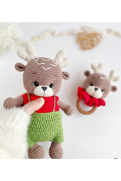 elizi dünyası Amigurumi Uyku Arkadaşım Geyik seti