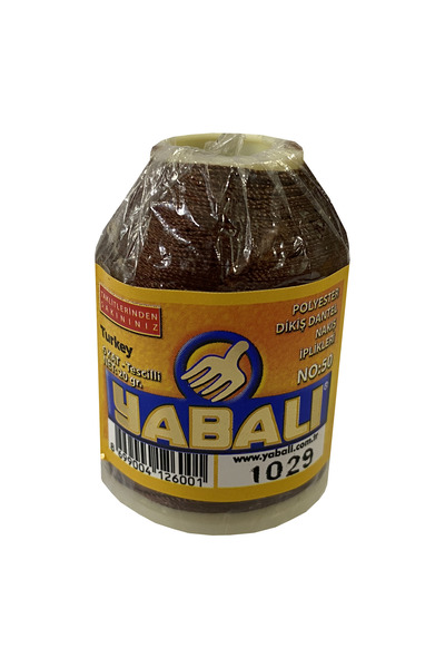 Yabalı Polyester Dikiş Dantel Nakış İpi 1029 Koyu Kahve 20 Gram 6 Kat No: 50