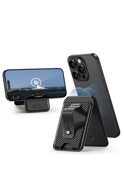 ESR MagSafe Wallet for Phone, HaloLock Desk Stand, Gray