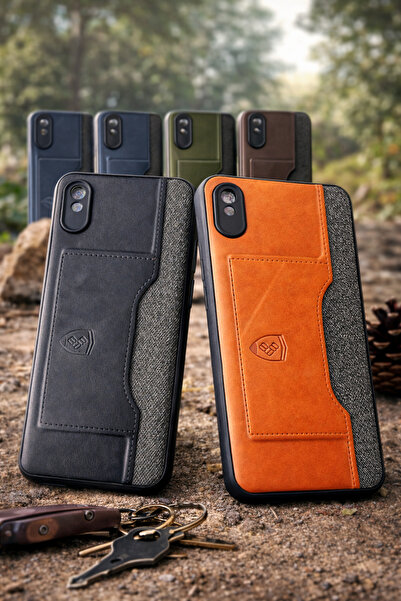 YD Shop حافظة هاتف سامسونج A03 مع حامل للبطاقات، مظهر جلدي - حافة من مادة TPU...