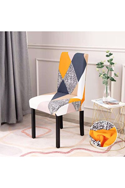 ANATOLIATEKSTILE Set of 6 Elastic Covers, High Back Chair, 90*140, Premium Ma...