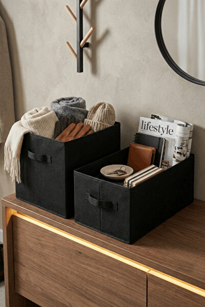 homyjr's Homyjr’S 2-Piece Coverless Organizer Set (Square Box + Rectangular I...