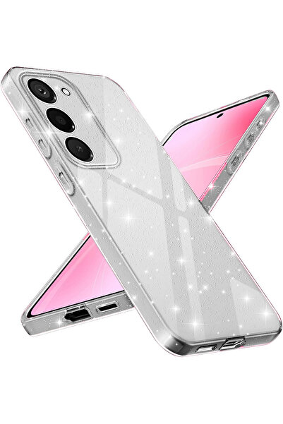 Nezih Case Samsung Galaxy S25 FE Uyumlu Kamera Korumalı Simli Işıltılı Renkli...