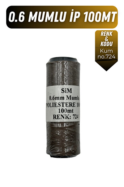 Onur Deri El Dikişi İçin Mumlu İplik 0.6mm 100mt Tüm Renkler, Hediye 1 adet S...