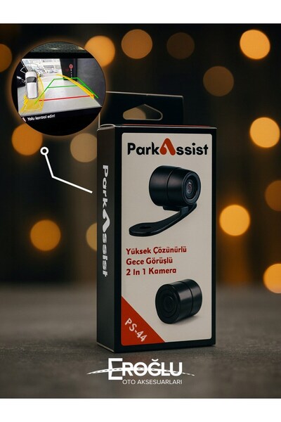 parkassist Eroğlu Oto Araç Geri Görüş Kamerası Düz+Kelebek Aparatlı Üniversal