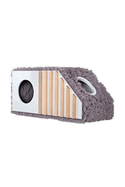 PisiMall Ansamblu Căsuța Pisicii, pentru perete, gri, 66x36x30 cm