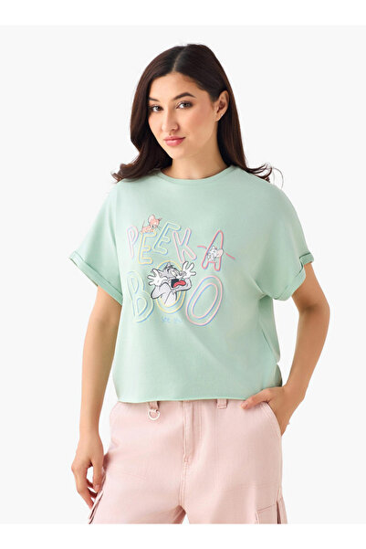SP Characters T-shirt with Tom and Jerry Print
