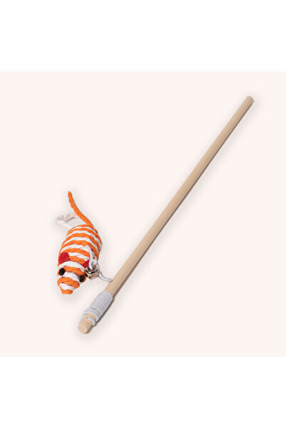 PisiMall Enchanted fishing rod for cats, mouse sisal