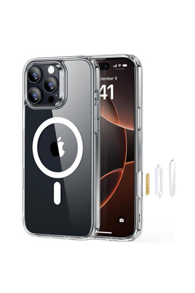 ESR Carcasă hibridă HaloLock Classic pentru iPhone 16 Pro, transparentă