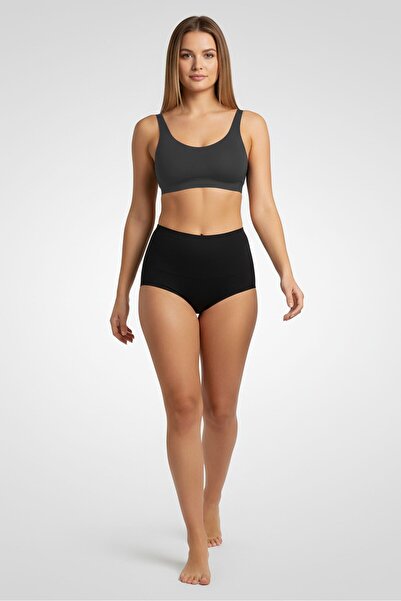 FIT Figure Improving Technology Women 3 Pieces Plain Briefs, Multicolor