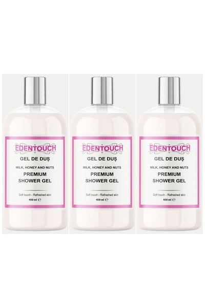 clarsanit SET 3 PIECES - EdenTouch Nourishing Shower Gel 400 ml - Milk, Honey...