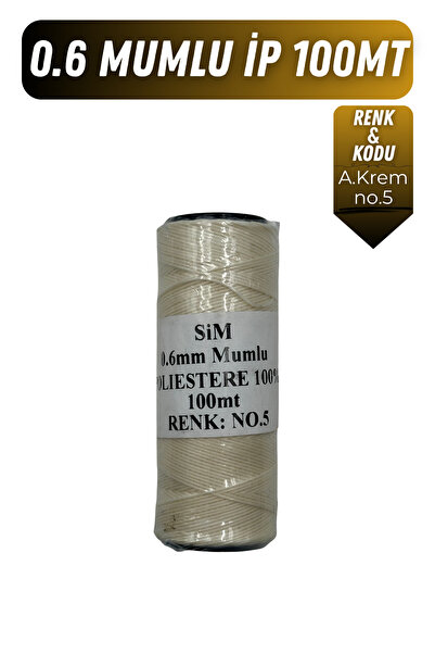 Onur Deri El Dikişi İçin Mumlu İplik 0.6mm 100mt Tüm Renkler, Hediye 1 adet S...