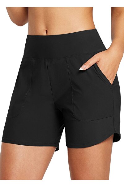 BALEAF Pantaloni scurti de inot pentru femei, Baleaf, Control burtica, UPF50+...