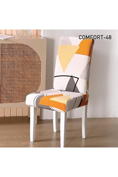 ANATOLIATEKSTILE Set of 6 Elastic Covers, High Back Chair, 90*140, Premium Ma...