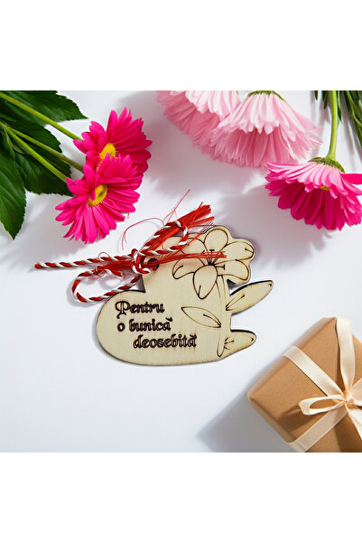 damoro Martisor Magnet, March 1, For a Grandma, Wood, SET OF 2 PIECES